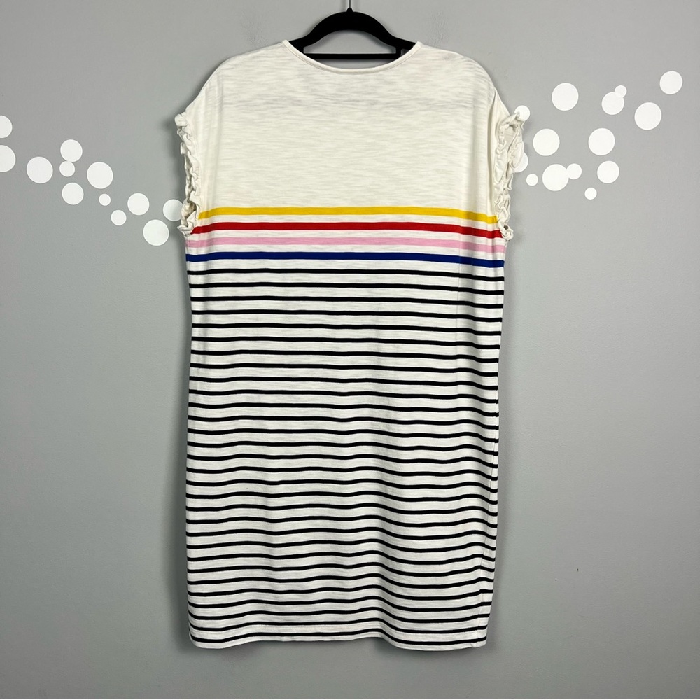 Boden Faye Rainbow Stripe Jersey T-Shirt Dress Size 10 - Picture 5 of 8